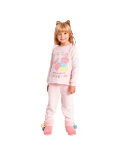 pijama de niña para invierno en coralina muydemi 650305 macarons
