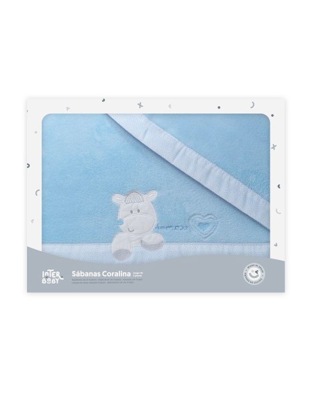 Juego de minicuna en coralina Burrito Interbaby - 2