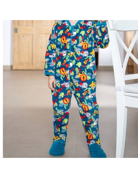 pijama mono de invierno en coralina para niño muslher 221908 leon