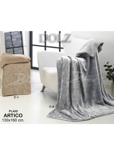 de dolz manta para sofa o plaid en sedalina modelo artico