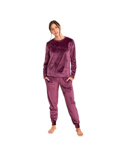pijama de mujer para invierno en tejido suave spandex muydemi 250452