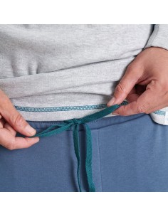 pantalon con cordon en la cintura del pijama de hombre muydemi 553024