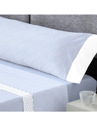 sabanas de invierno para cama en franela de algodon modelo hera azul catotex