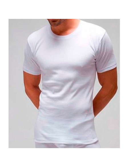 camiseta interior de hombre en algodón de manga corta rapife 710