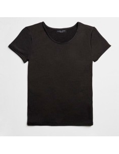 camiseta térmica de manga corta negro ysabel mora