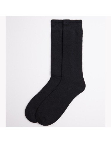 Calcetín térmico de rizo para hombre en negro con puño cómodo de ysabel mora