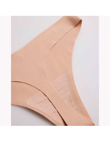 tanga de algodón para mujer sin costuras en nude de ysabel mora