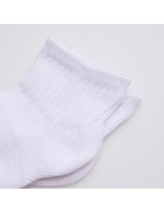 pack de 3 calcetines tobilleros para bebé con puño cómodo en algodón de ysabel mora