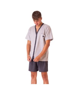 pijama de hombre en manga corta abierto 5021 dormen