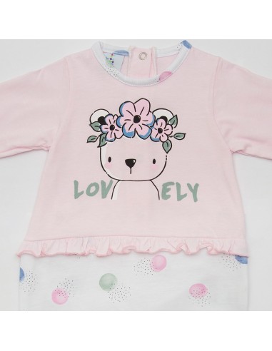 pelele infantil para niña en manga larga fino muslher modelo hawaiana