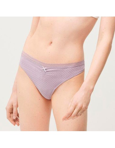 tanga liso con puntilla pack de 2 modelo lila ysabel mora