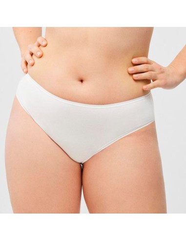 braga midi ysabel mora marfil con topitos modelo spring en algodón
