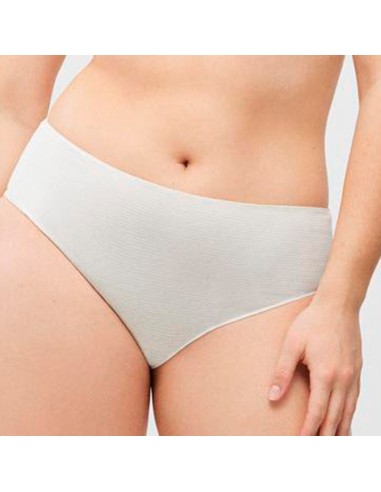 braga de mujer ysabel mora marfil con raya verde modelo flor verde