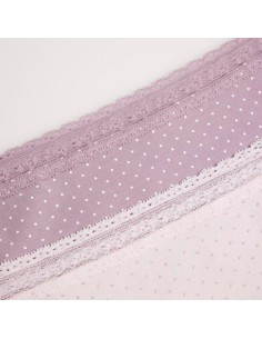 braga alta para mujer en algodón pack 2 ysabel mora tonos lila modelo lily