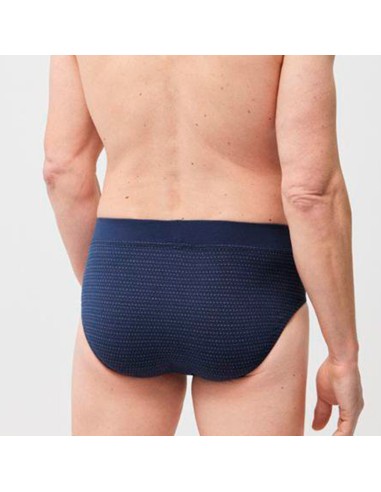 slips modelo elegante para hombre marino parte trasera