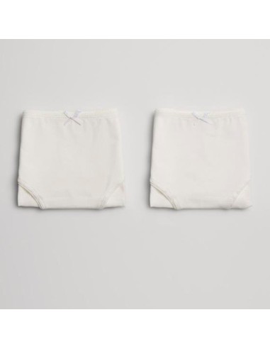 braga pack 2 ysabel mora para niña en algodón en  blanco