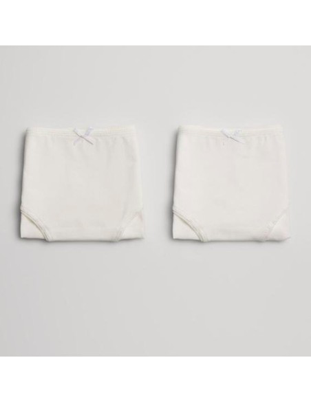 braga pack 2 ysabel mora para niña en algodón en  blanco
