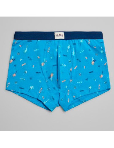 boxer niño en algodón  ysabel mora turquesa modelo aloha