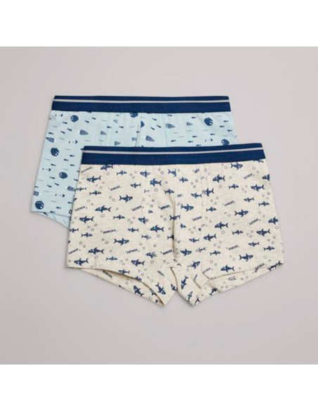 boxers niño en algodón pack 2 ysabel mora peces