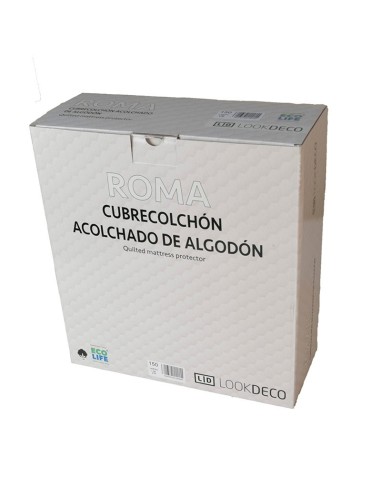 caja 2 protector roma para colchon lookdeco