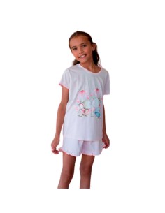 pijama de niña verano  en algodon 3217 sonia