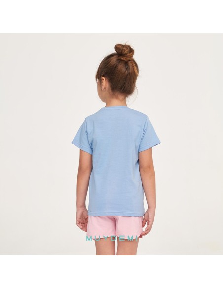 pijama de verano para niña muydemi modelo helado parte trasera