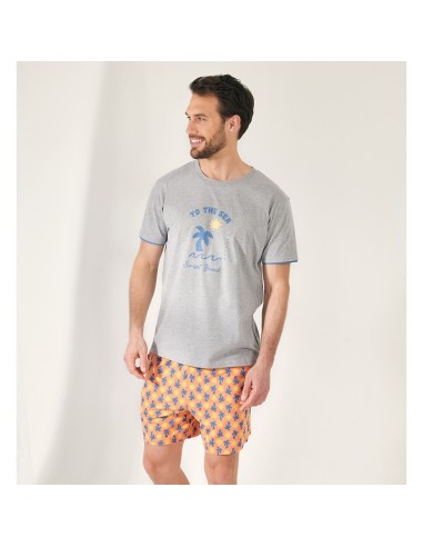 pijama para hombre de verano promise en algodón 33312 atadecer