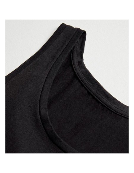 camiseta interior para hombre negra en tirantas ysabel mora