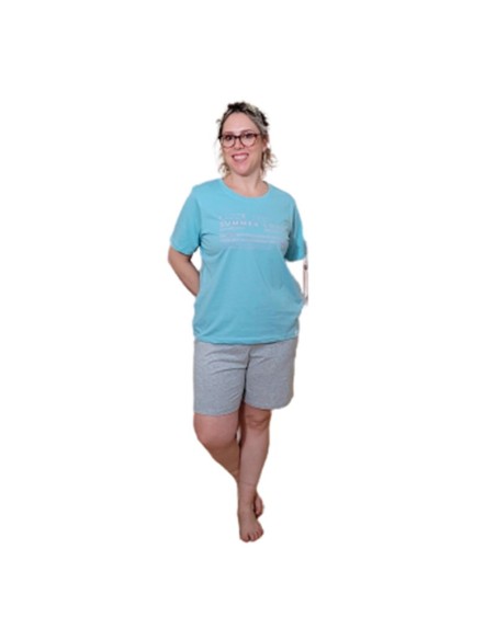 pijama de mujer para verano en algodón muydemi modelo amor