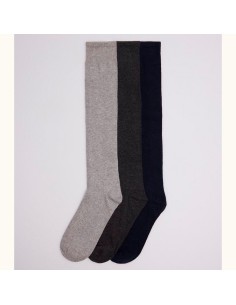 calcetín largo para mujer en algodón ysabel mora 12374 surtido de colores