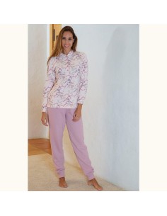 pijama de mujer para invierno muslher 236600 rosa en punto milano