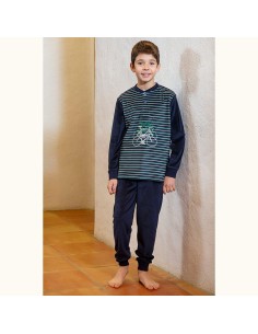 pijama de niño para invierno tejido suave muslher 233606