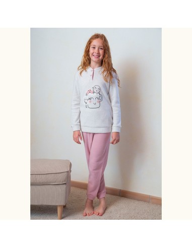 pijama de niña para invierno en algodon de invierno muslher 234601 taza