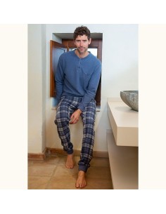 pijama de hombre para invierno muslher 235617 en punto milano