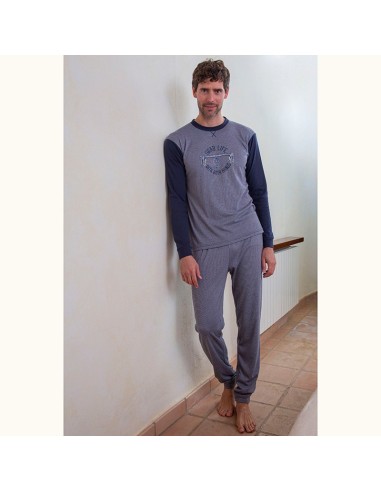 pijama de hombre para invierno en algodón muslher 235639