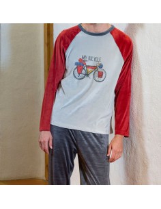 pijama de hombre para invierno muslher en tejido spandex 235610