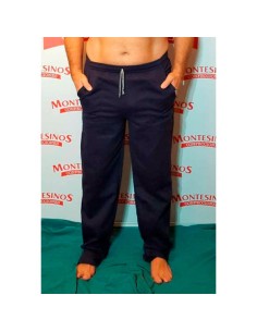 pantalón de chandal para hombre con pelo interior amaro jeans en marino
