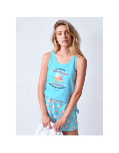 pijama de mujer para verano en tirantas de algodón admas mr wonderful modelo helado
