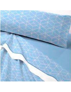 sabanas de pirineo para cama de catotex modelo lea azul
