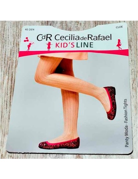 leotardo panty calado para bebe de cecilia rafael modelo cloe