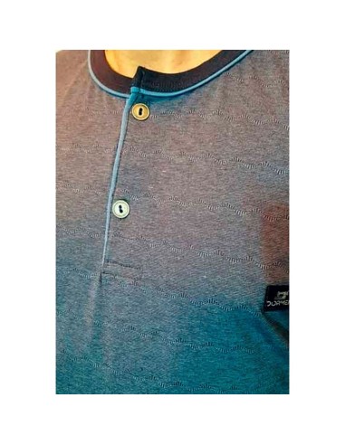 pijama en algodón fino de manga larga para hombre dormen jaquard