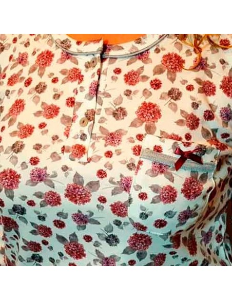 pijama de mujer en algodon para invierno leniss 20051