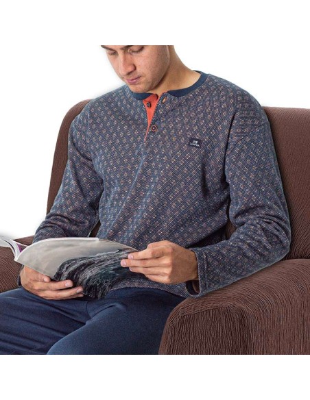 pijama de hombre para invierno 50014 dormen en algodón