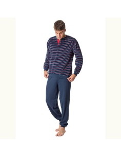 pijama de hombre para invierno de terciopelo 50024t dormen