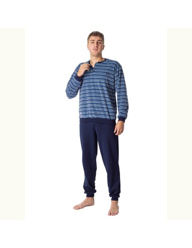 pijama en terciopelo para hombre dormen 50023t