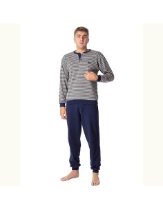 pijama de hombre para invierno en algodon dormen 50028