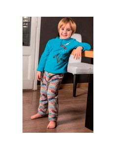 pijama infantil para niño de invierno en coralina muslher 212632