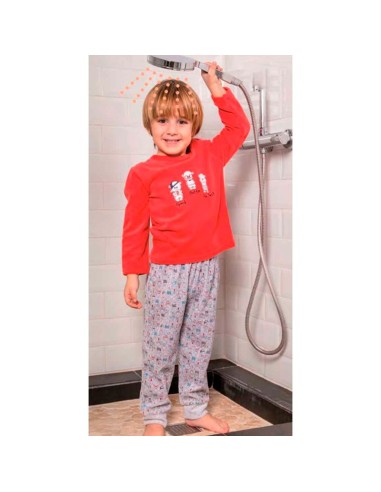 pijama infantil de invierno para niño en terciopelo muslher 212620