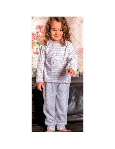 pijama infantil para niña en terciopelo 212604 muslher