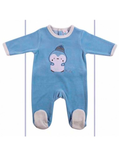pijama pelele para bebe niño en terciopelo muslher 211619